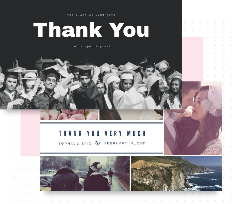 Thank You | Thank You Card Templates By BeFunky