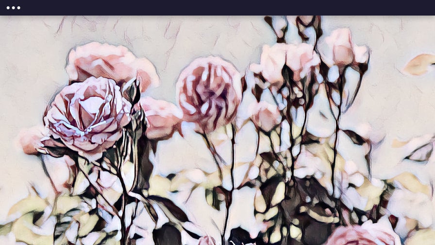 Photo of roses with the Watercolor DLX 4 Artsy effect applied