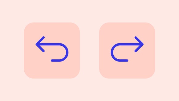 undo and redo arrows