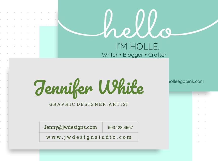 business card templates by BeFunky