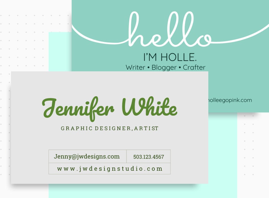 Design business cards online with BeFunky
