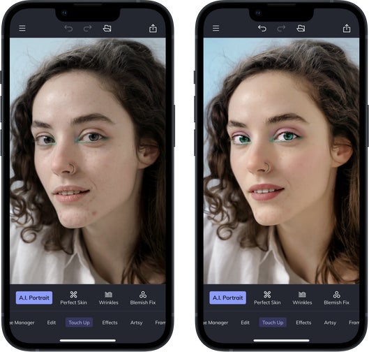 Image Retouching Face Editor