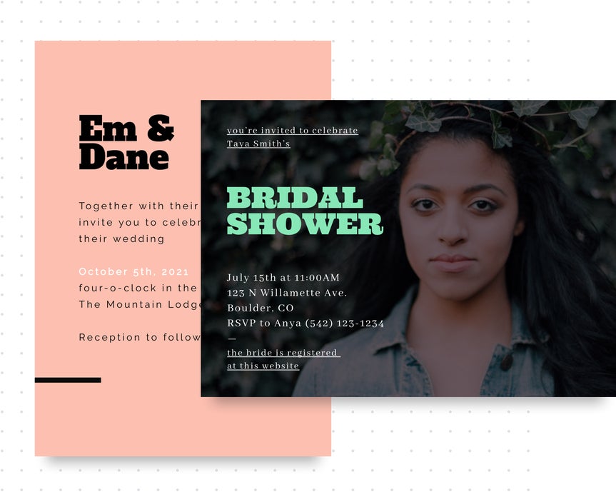 Wedding Invitation Templates with BeFunky