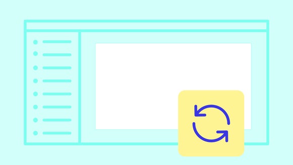 Illustration of reset icon featured on BeFunky interface