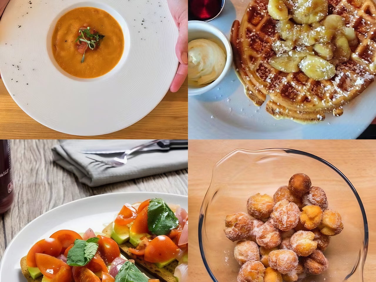 Collage of various recipes from food blogger Veruska Anconitano
