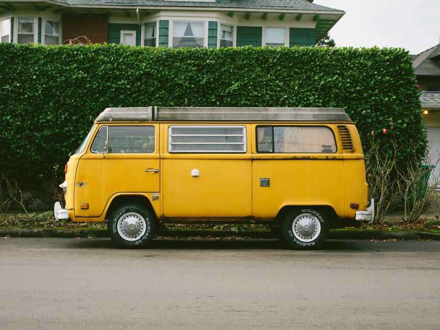Photo of a yellow van