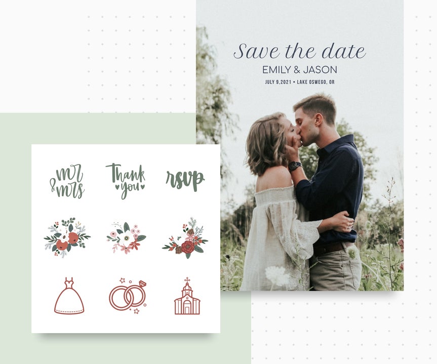 Customizable Save the Dates by Befunky Graphic Designer