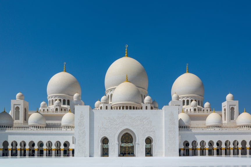 Architecture photo with blue sky