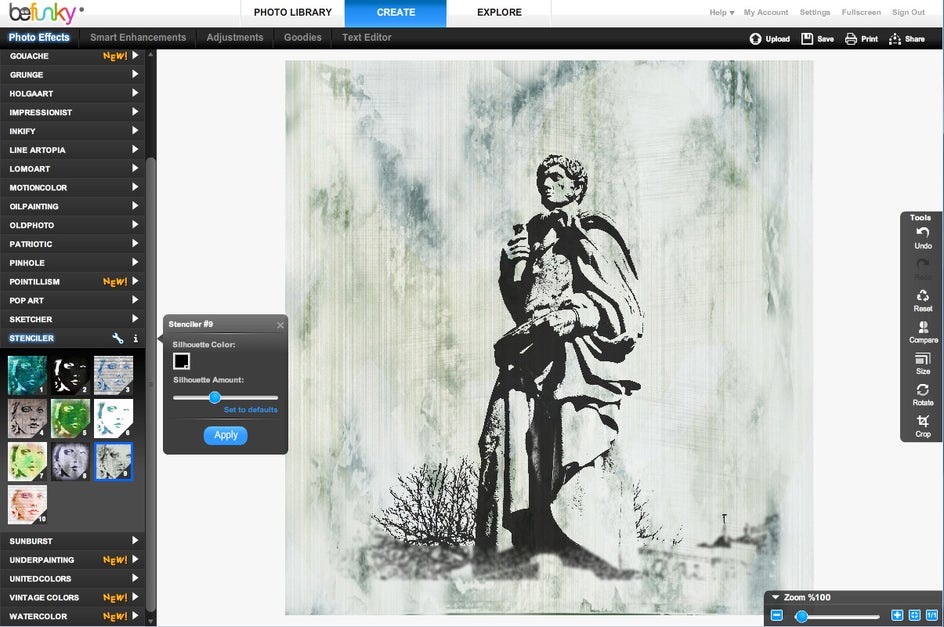 Achieve a Stenciled Wall Effect with Your Own Photos Learn BeFunky