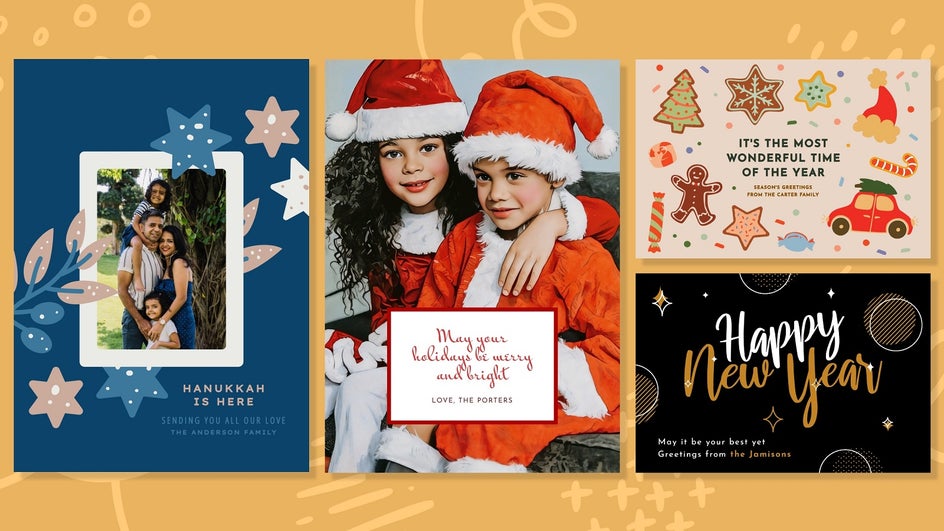 create your own holiday greeting cards in BeFunky