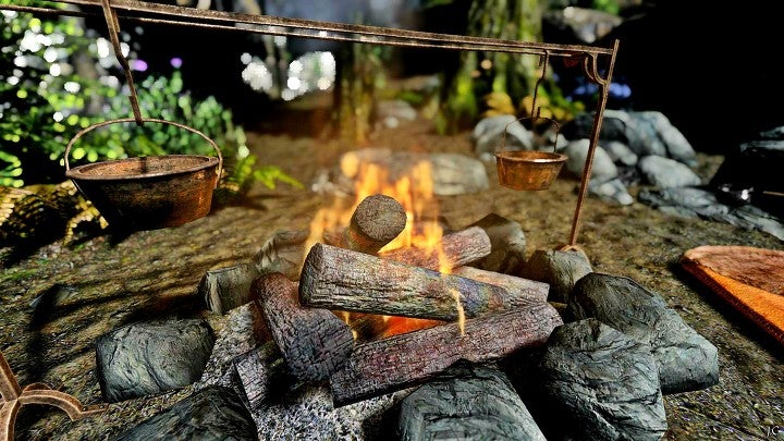 cozy campfire