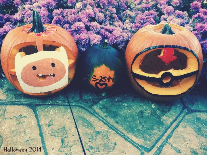 Carved Pumpkins - Halloween