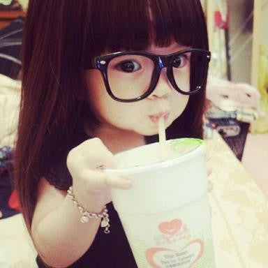 photo of the day, huge glasses, pretty adorable little girl, photo editor, collage maker