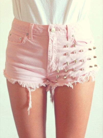 pink shorts