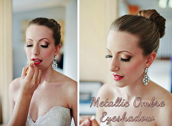Picture Perfect Bridal Beauty Trends - Metallic Ombre Eyeshadow
