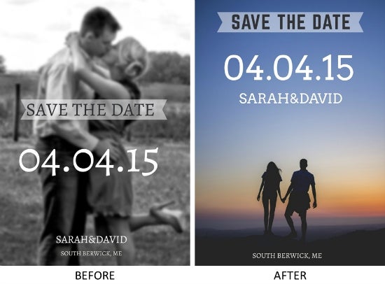How to make a Save the Date using BeFunky