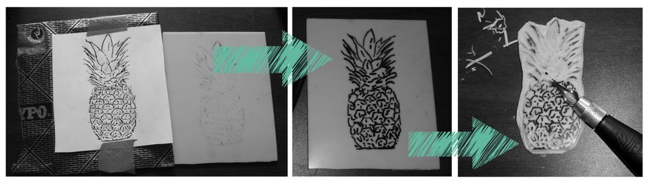 Lino cutting process