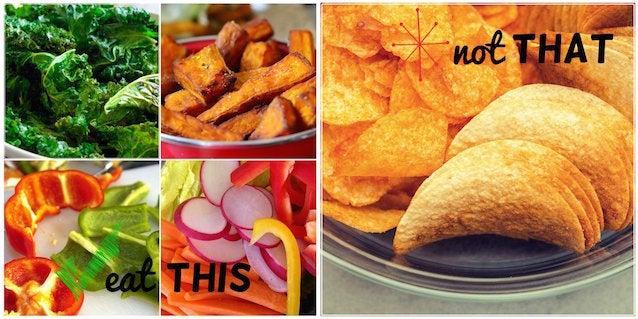 Veggie Chip Collage