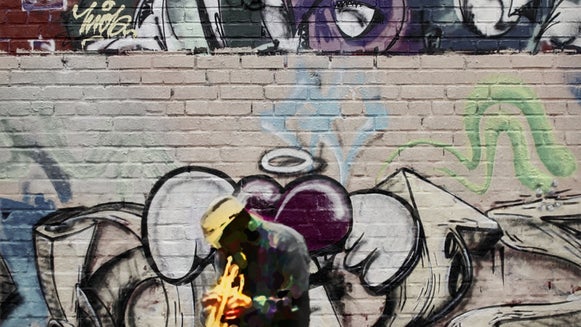 Graffiti, Person, Human, Art, Mural, Painting