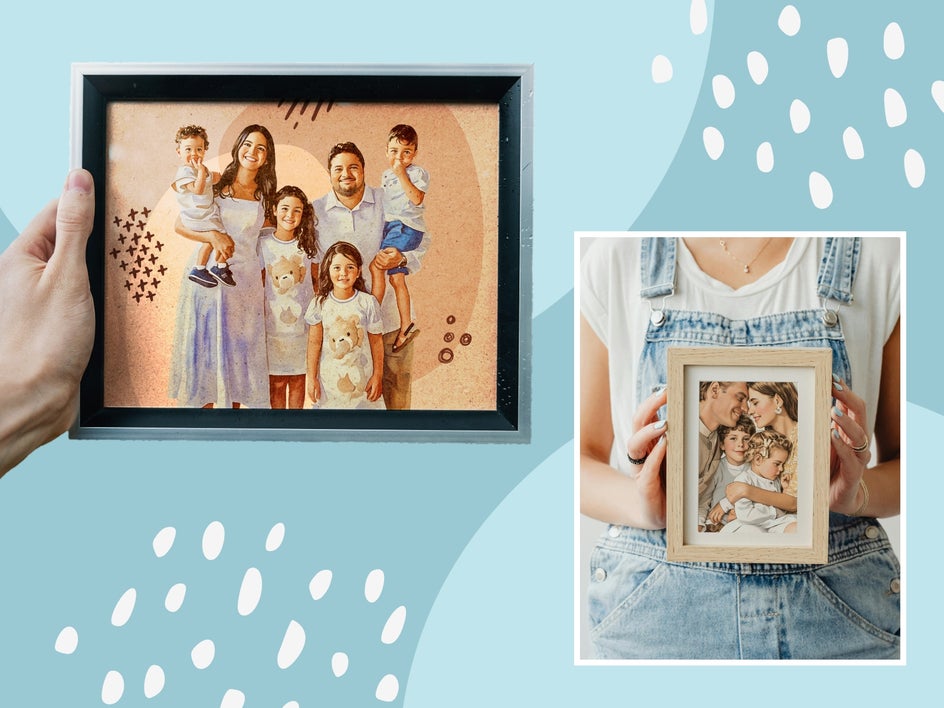 Create framed family portrait art in BeFunky