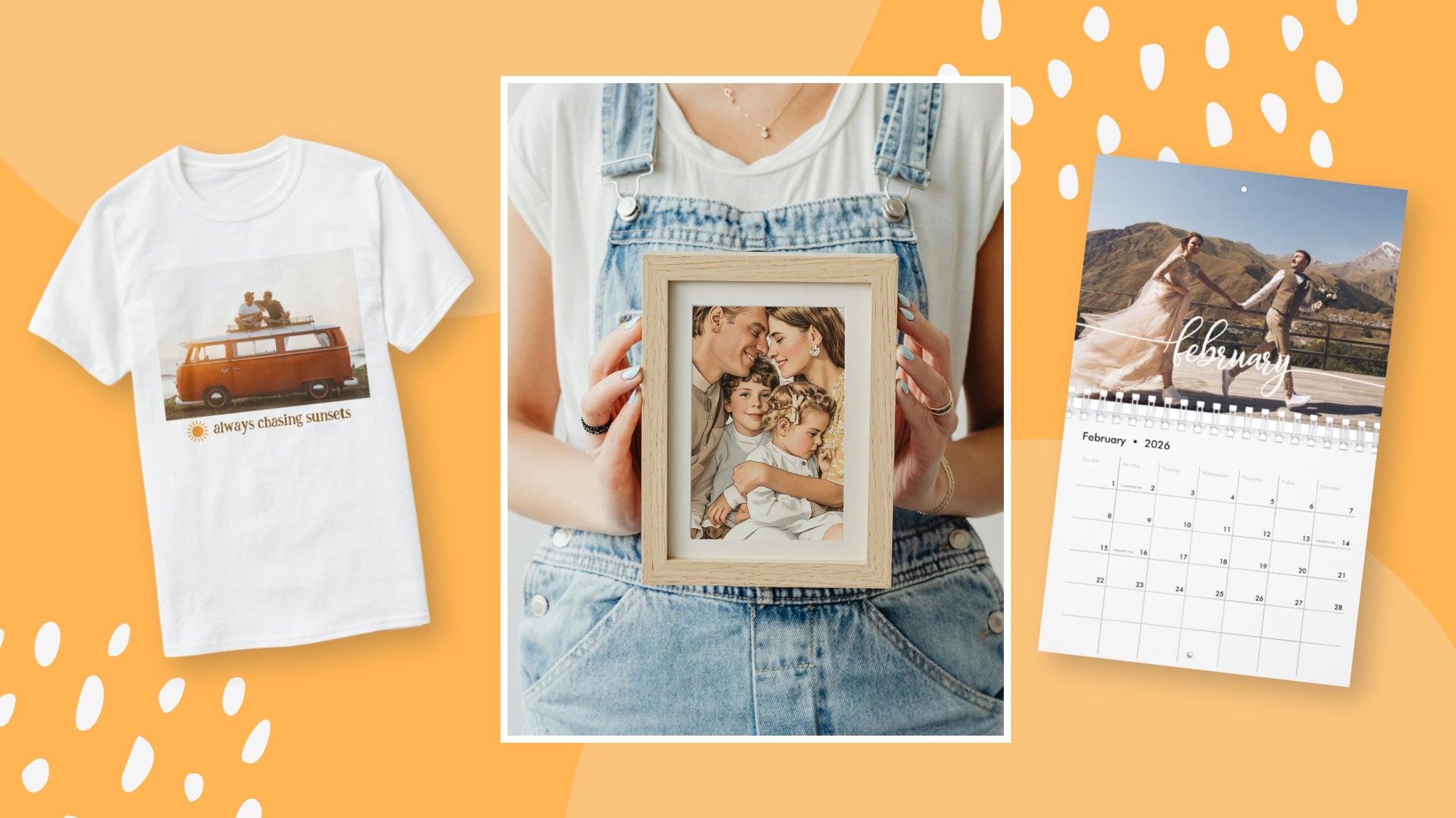 Custom photo gifts made using BeFunky