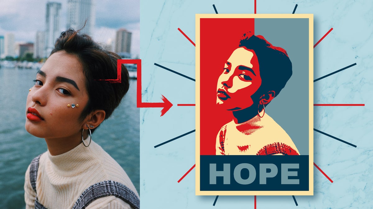How to Make Own Shepard Fairey Hope Poster | Learn BeFunky