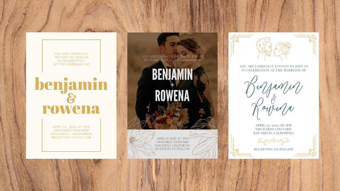 Design your discount wedding invitations