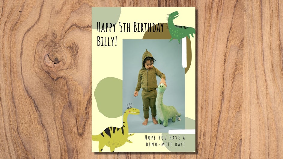 dinosaur lover birthday card