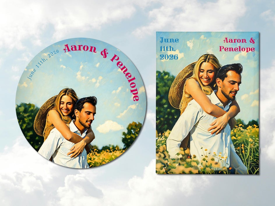 Artsy effects applied to couple