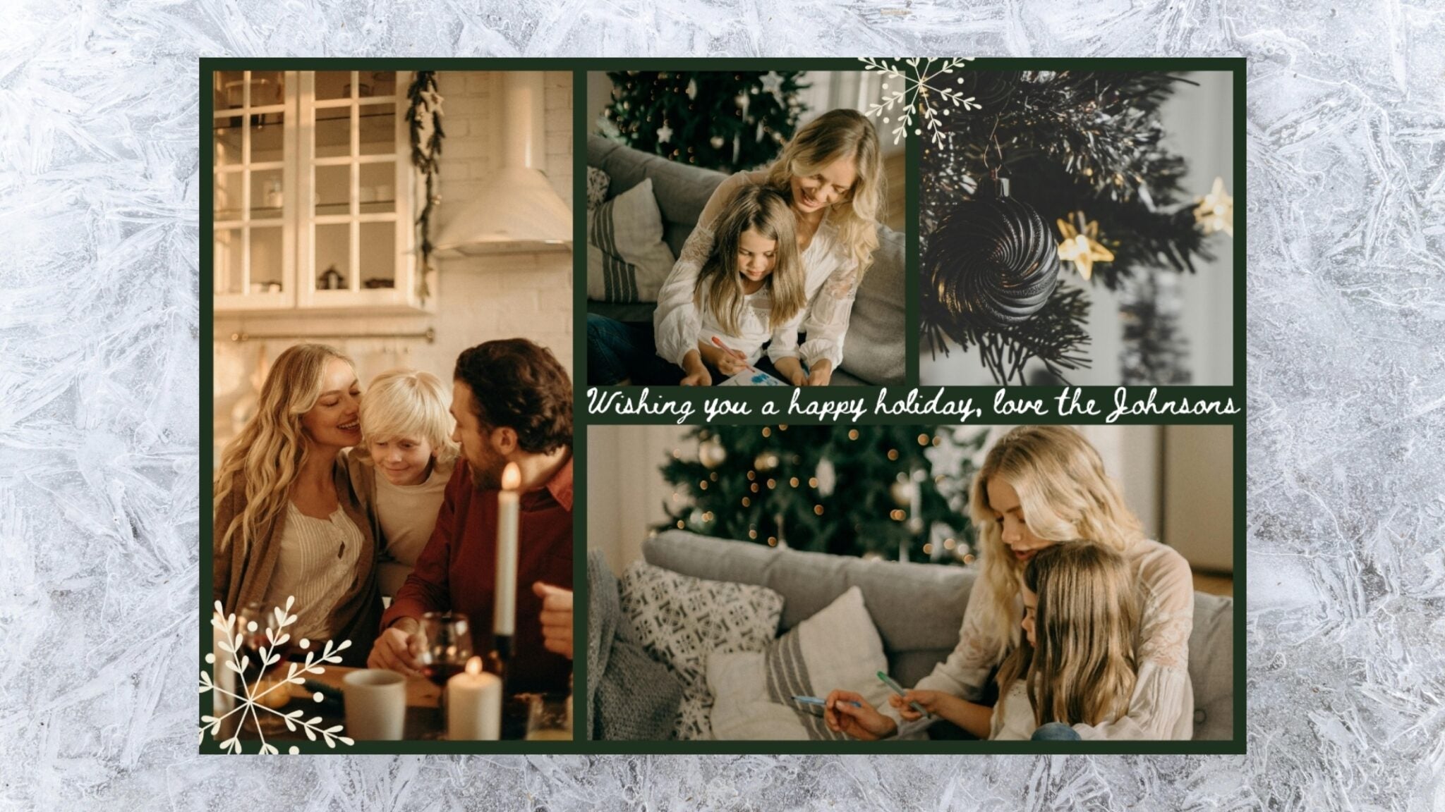 Featured holiday card made in the Collage Maker