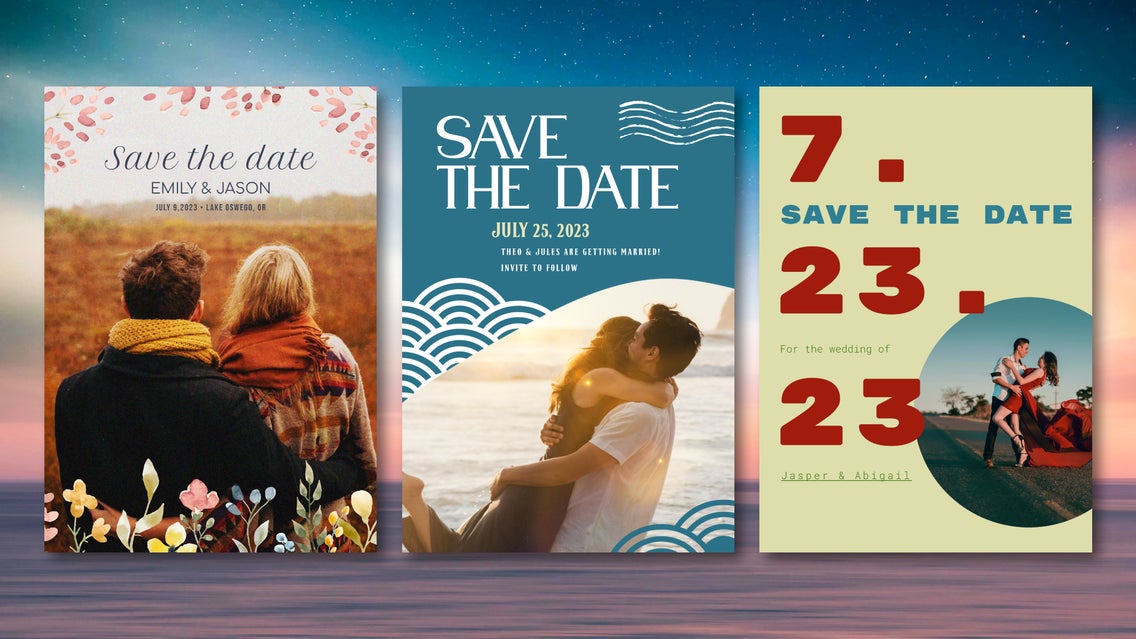 Date Guide Design How to Design Custom Save the Date Cards | Learn BeFunky