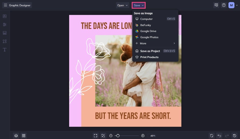 Saving final inspirational quote picture