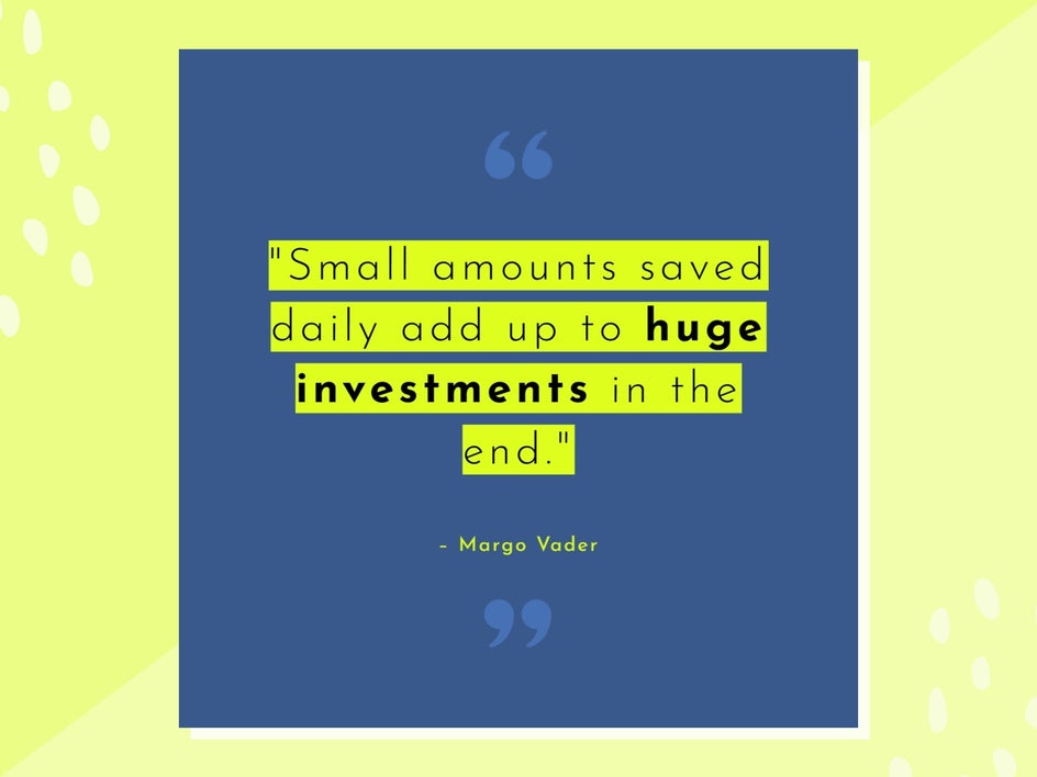 Inspirational quote picture for saving money