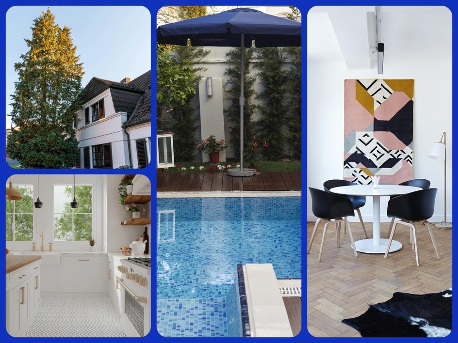 Collage of interior shots for VRBO listings