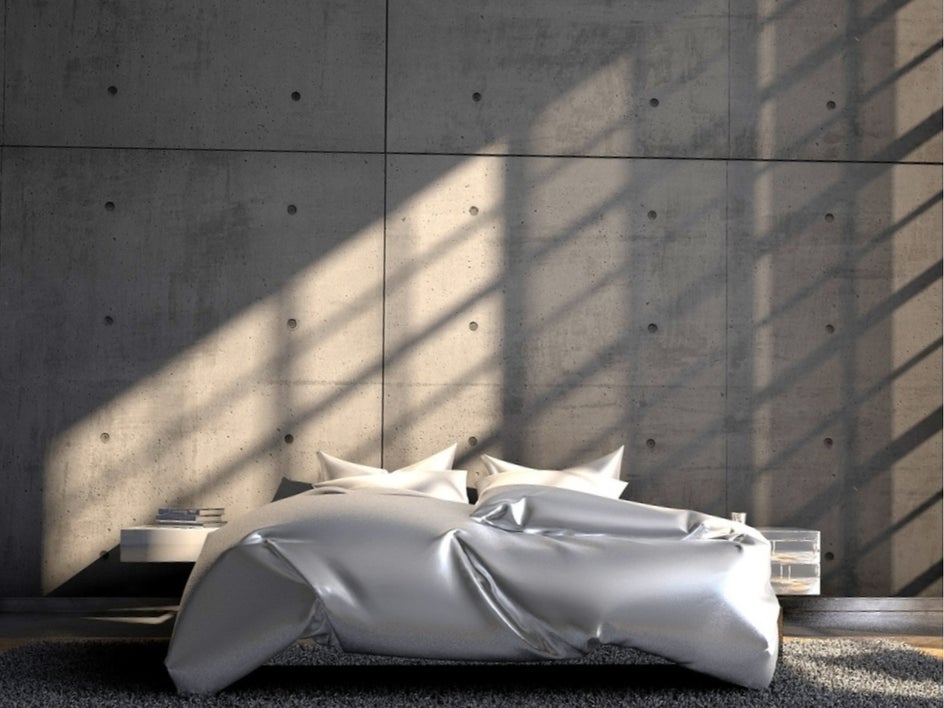 Straighten tool applied to even out the composition of bedroom photo