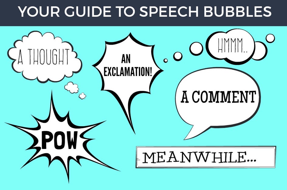 when to use speech bubbles