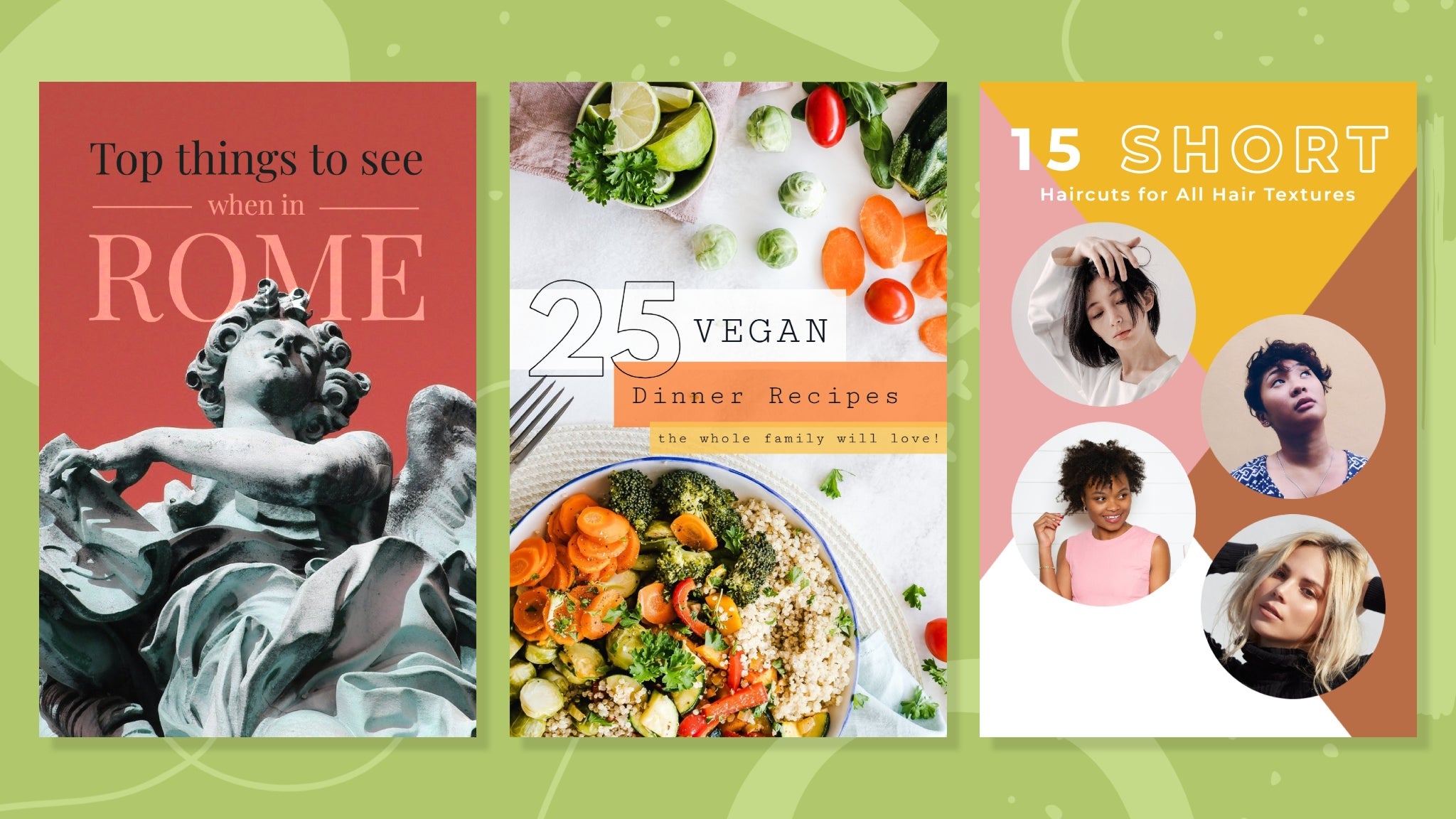 Create viral Pins using customizable Pinterest templates