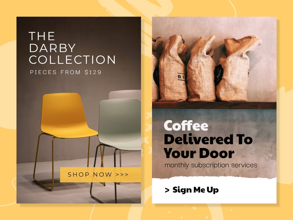 Customizable Pinterest graphics for small business owners
