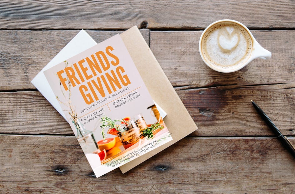 how to create Friendsgiving Invitations in BeFunky Graphic Designer