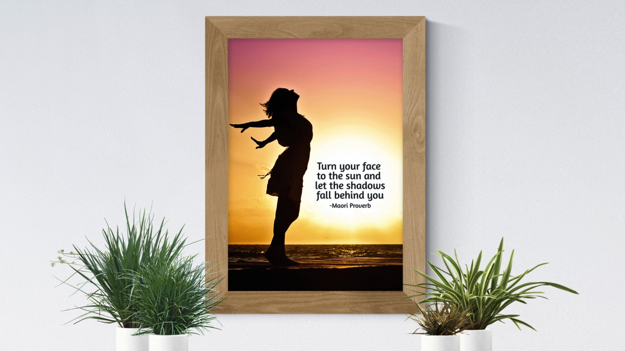 Change your thought Inspirational Wall Art Print Motivational Quote Poster Decor 