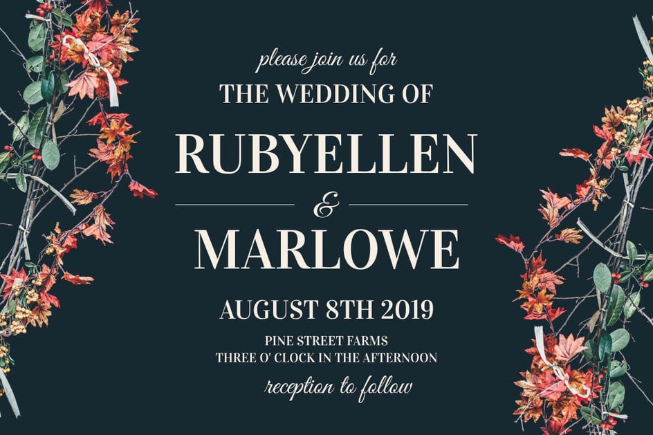 font pairing for wedding invitations
