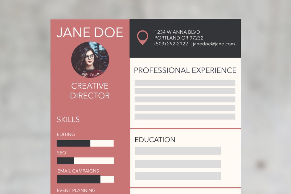 resume templates by befunky