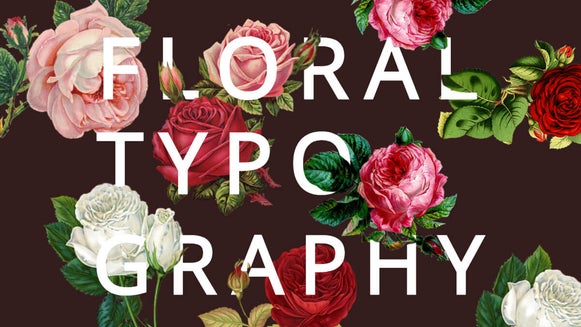 floral typography tutorial by BeFunky