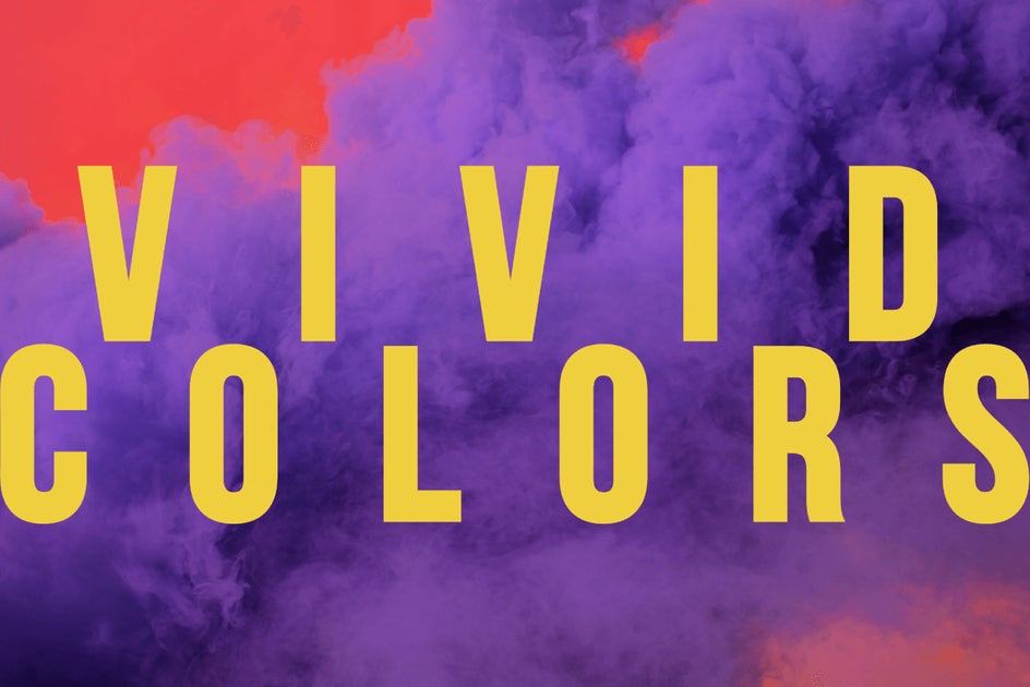 vivid color schemes graphic design