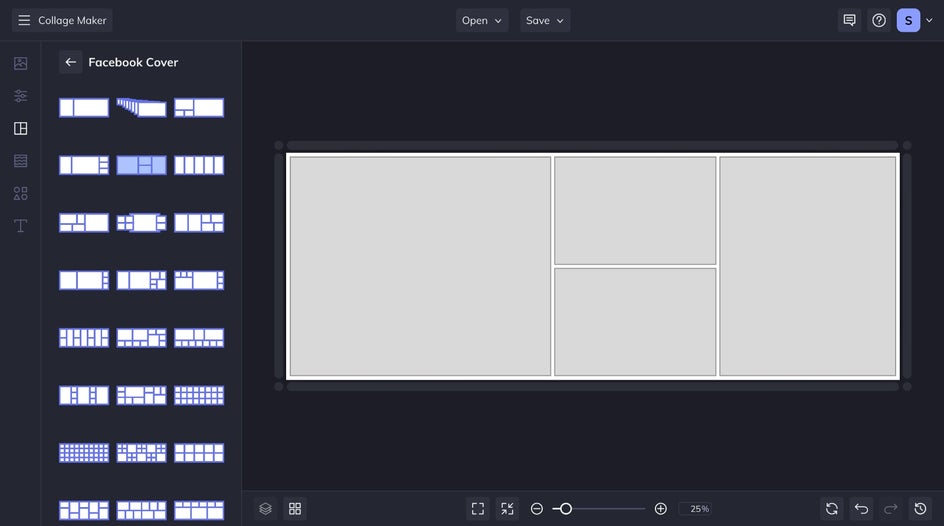 Collage Facebook Cover layout