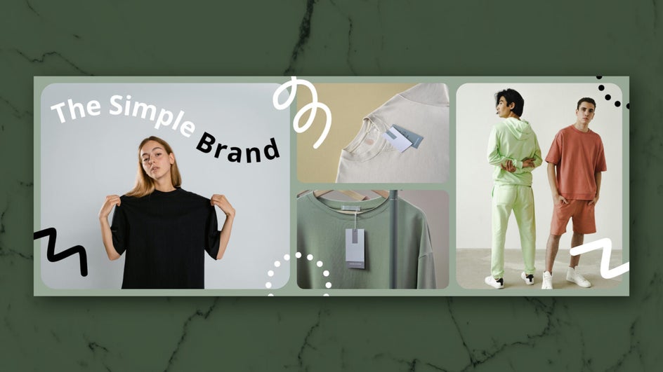 Facebook collage cover final results for small clothing business