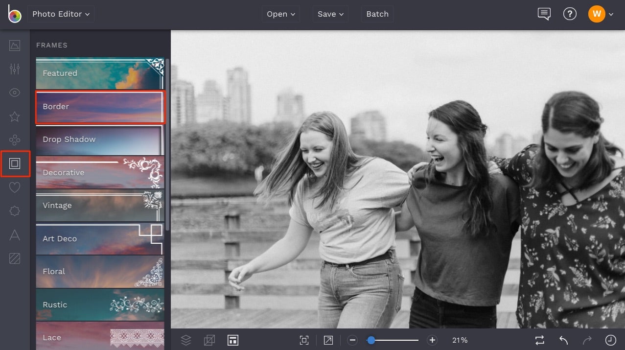 How To Add A Matte Photo Border Learn BeFunky