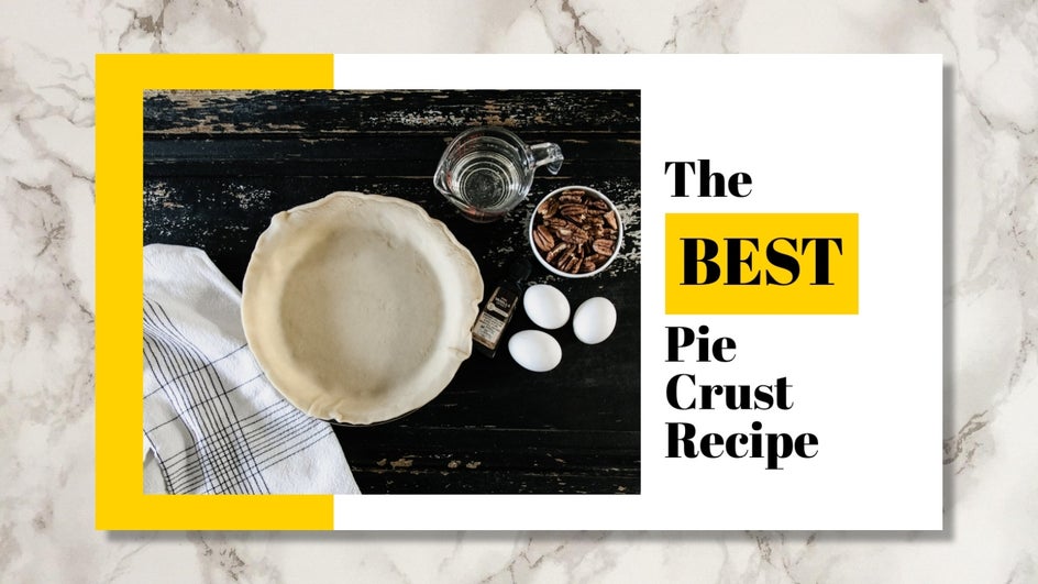 Pie baking tutorial Youtube Thumbnail template