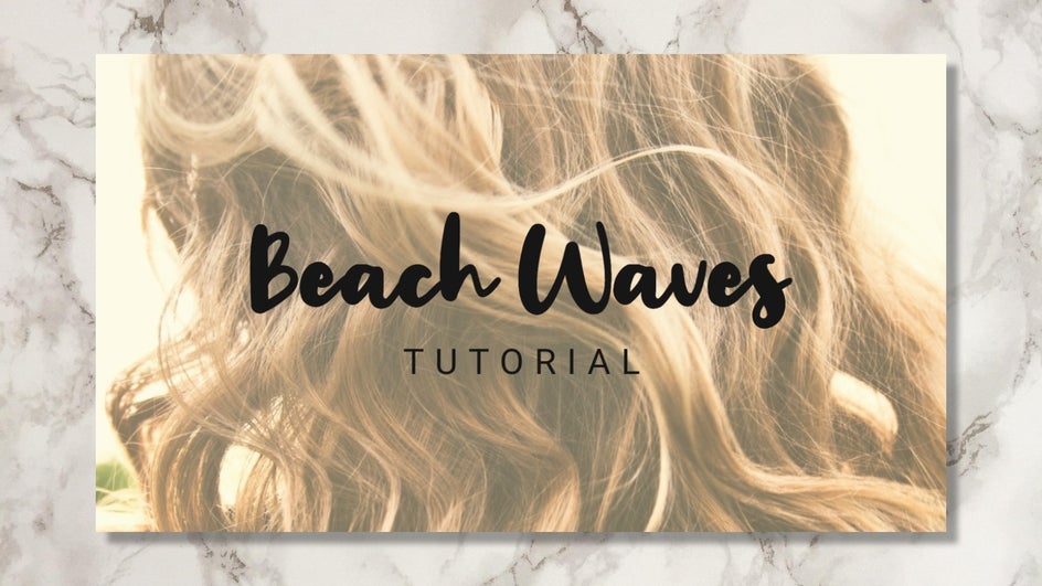 Beach waves tutorial YouTube Thumbnail template