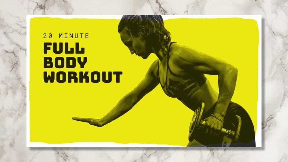 Full body workout bold Youtube Thumbnail template